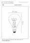 Preview: Lucide P45 LED Filamentlampe E14 3W 2200K Amber