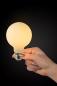 Preview: Lucide G80 E27 LED Filament 4,9W 2700K 500 lm Opal dimmbar – moderne Globus-Glühfadenlampe