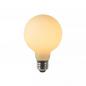 Preview: Lucide G80 E27 LED Filament 4,9W 2700K 500 lm Opal dimmbar – moderne Globus-Glühfadenlampe