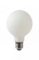 Preview: Lucide G80 E27 LED Filament 4,9W 2700K 500 lm Opal dimmbar – moderne Globus-Glühfadenlampe
