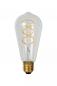 Preview: LUCIDE ST64 E27 4,9W wie 40W – 450lm 2700K Warmweiß dimmbar transparent