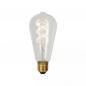 Preview: LUCIDE ST64 E27 4,9W wie 40W – 450lm 2700K Warmweiß dimmbar transparent