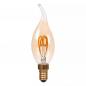 Preview: Lucide CT35 E14 LED Filament 3W 2200K 190 lm 3-StepDim Amber mit Memory – kompakte Vintage-Kerzenlampe