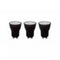 Preview: Lucide MR11 LED 3x 3,8W 2700K 380 lm dimmbar Schwarz – kompaktes LED-Set für flexible Innenbeleuchtung