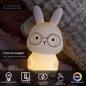 Preview: Lucide PINCHA RABBIT – Wiederaufladbare Nachtlampe Kinderzimmer