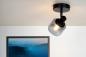 Preview: Lucide BJORN Deckenstrahler 1xE14 Schwarz dreh- & schwenkbar Glas Metall