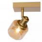 Preview: Lucide BJORN - Deckenstrahler 2xE14 Mattes Gold / Messing