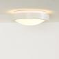 Preview: Lucide FRESH LED Deckenleuchte Badezimmer Ø27 cm E27 IP44 Weiß Acryl