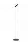 Preview: Lucide PHILON Stehlampe mit Leselampe LED Ø23cm 4,5W 3000K Schwarz dimmbar Touch