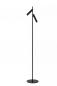 Preview: Lucide PHILON Stehleuchte mit Leselampe LED 2x4,5W 3000K Schwarz dimmbar Touch