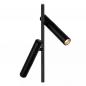 Preview: Lucide PHILON Stehleuchte mit Leselampe LED 2x4,5W 3000K Schwarz dimmbar Touch