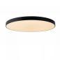 Preview: Lucide UNAR Deckenleuchte Ø80 cm LED 80W 2700K Schwarz – 3-StepDim moderne LED Deckenlampe