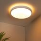 Preview: Lucide DASHER - Deckenleuchte Badezimmer - Ø 41 cm - LED - 1x24W 2700K - IP44 - Bewegungssensor - Weiß