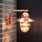 Preview: Runde Traditionelle Wandleuchte NIBE Kuper