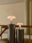 Preview: DFTP Glossy Tischleuchte Marmor in Opal weiss