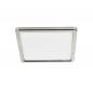 Preview: Eckige Flache LED-Deckenleuchte schaltbar nickel