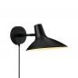 Preview: Design For The People Darci Short Wall Light Black – moderne Designer-Wandleuchte von Bjørn + Balle