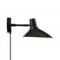 Preview: Design For The People Darci Short Wall Light Black – moderne Designer-Wandleuchte von Bjørn + Balle