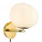Preview: Design For The People Wandleuchte Messing Glas – elegante Designerleuchte von Maria Berntsen