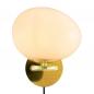 Preview: Design For The People Wandleuchte Messing Glas – elegante Designerleuchte von Maria Berntsen