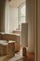 Preview: Design For The People Talli Stehleuchte Braun – skulpturale Designer-Stehleuchte aus Tyvek