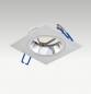 Preview: EVN 609014 quadratische Deckeneinbauleuchte Aluminium 12 V AC/DC max. 50 W ohne Fassung Einbaudurchmesser 80 mm