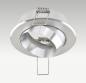 Preview: EVN 610014 schwenkbare Deckeneinbauleuchte Aluminium 12 V AC/DC max. 50 W ohne Fassung Einbaudurchmesser 68 mm