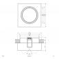 Preview: EVN Decken-Einbaustrahler für GU5.3 Leuchtmittel quad. schwenkbar chrom IP20 12V EinbauØ68