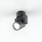 Preview: EVN Maskuliner Deckenstrahler für GU10 Leuchtmittel dreh- und schwenkbar rund anthrazit IP54 - feuchtraumgeeignet