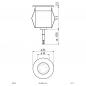 Preview: Edelstahl LED Bodeneinbau Strahler rund IP65 2W 3000K EVN