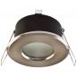 Preview: EVN 655013 Deckeneinbauleuchte Chrom satiniert IP65 Zamak 12V dimmbar Einbaudurchmesser 68 mm