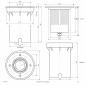 Preview: EVN Schwenkbare LED-Bodeneinbauleuchte, IP67 678710402