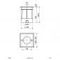Preview: EVN Bodeneinbau Leuchte quadratisch schwenkbar IP67 GU10  EinbauØ102