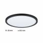 Preview: Paulmann 71012 LED Panel Atria Shine Backlight rund modern 293mm neutralweiß Schwarz