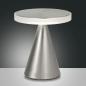 Preview: Neutra Tischleuchte LED 1x12W Nickel satiniert Touchdimmer Fabas Luce