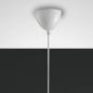 Preview: Puristische Kasa Pendelleuchte dimmbar in Weiß von Fabas Luce