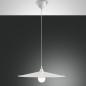 Preview: Puristische Kasa Pendelleuchte dimmbar in Weiß von Fabas Luce