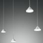 Preview: Isabella LED Pendelleuchte 4-flammig Aluminium satiniert dimmbar Fabas Luce
