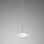 Preview: Susanna 4-flammige LED Pendelleuchte in Weiss transparent satiniertes Finsh dimmbar von Fabas Luce