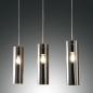Preview: SINTESI PENDELLEUCHTE 3-FLAMMIG DIMMBAR IN RAUCHGRAU AUS BORSILICATGLAS VON FABAS LUCE