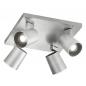 Preview: Fabas Luce 3451-84-212 4er Deckenstrahler MODO GU10 Aluminium gebürstet
