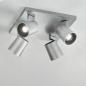 Preview: Fabas Luce 3451-84-212 4er Deckenstrahler MODO GU10 Aluminium gebürstet