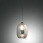 Preview: FABAS LUCE FAB-3519-40-126-01 Infinity Pendelleuchte Ø20cm E27 Rauchglas Schwarz Smartluce