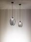 Preview: FABAS LUCE FAB-3519-40-126-01 Infinity Pendelleuchte Ø20cm E27 Rauchglas Schwarz Smartluce
