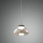 Preview: FABAS LUCE FAB-3547-40-126-01 Arabella LED Pendelleuchte Ø14cm 8W Warmweiß Rauchglas Smartluce