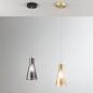 Preview: Dafne Mediterrane Glas-Pendelleuchte in zeitlosem Design in Amber von Fabas Luce
