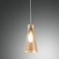 Preview: Dafne Mediterrane Glas-Pendelleuchte in zeitlosem Design in Amber von Fabas Luce