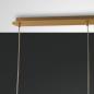 Preview: Dafne 3-flammige Mediterrane Glas-Pendelleuchte in zeitlosem Design in Amber von Fabas Luce