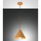 Preview: Esino Kegelförmige Pendelleuchte aus Eichenholz Ø25 von Fabas Luce