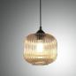 Preview: Dock Pendelleuchte in Amber in Riffeloptik italienisches Design von Fabas Luce
